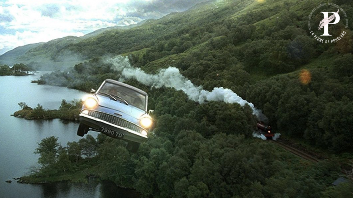 Halloween : la voiture volante de Harry Potter garée au château